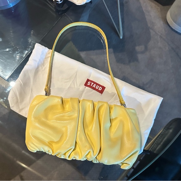 STAUD Handbags - STAUD Yellow Bean Bag